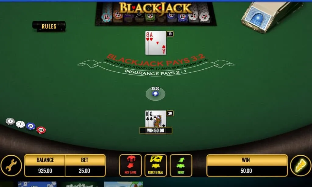 Giao diện Blackjack tại Tin88 được tối ưu hóa cho trải nghiệm tốc độ cao