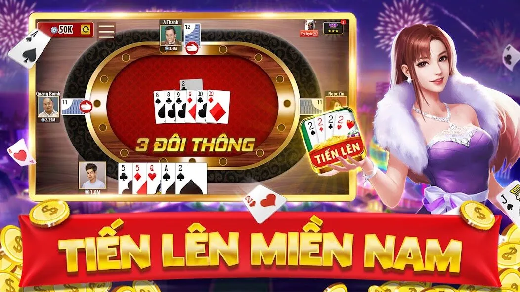 Tiến Lên Miền Nam có giao diện mượt mà tại Tin88